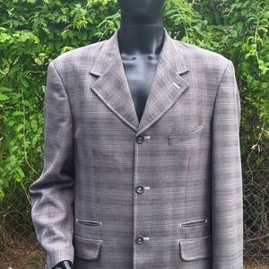 TESSORI UOMO MEN'S ONE OF A KIND SUPER 150's ITALIAN LUXURY SPECIALTY BLAZER